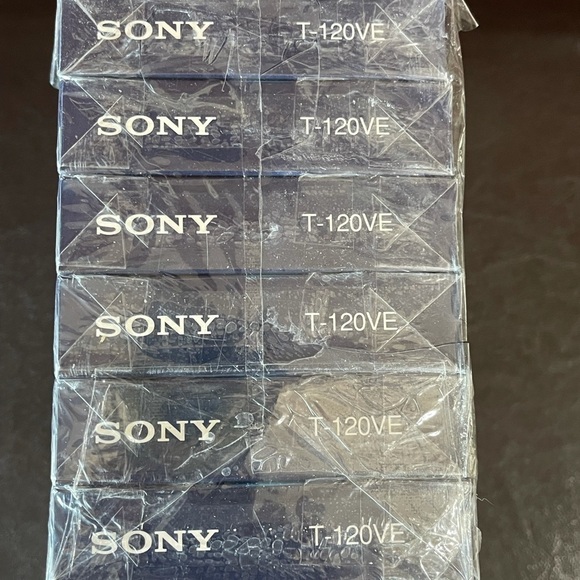 Sony premium VHS 6 hour blank tapes set of six new - Picture 3 of 13